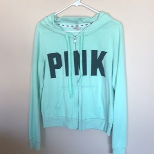 Pink zip up hoodie